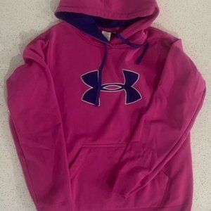 Under Armour Pink w/ Blue Logo Hoodie